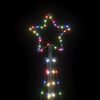 vidaXL LED Kalėdų eglutė 447 LED Spalvingi 250 cm