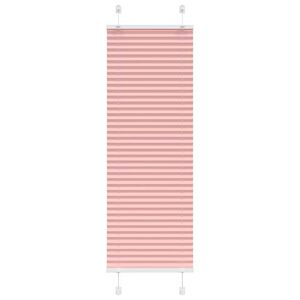 vidaXL Klostuotos žaliuzės, rožinės, 40x100 cm, audinys, plotis 39,4 cm, poliesteris