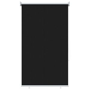 vidaXL Lauko roletai 90% UV blokavimui Juoda 80 x 140 cm HDPE