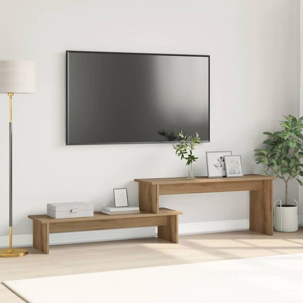 vidaXL TV spintelių komplektas Amatininkų ąžuolas 180,5 x 30 x 43 cm
