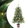 vidaXL Kalėdų eglutė su 150 LED s stovu Žalia 90 cm PE
