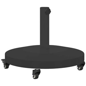 vidaXL Skėčio pagrindas 24.45 kg Juoda Apvali Reguliuojamas
