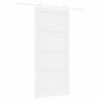 vidaXL Slankios durys 93 x 202 cm Apdirbta mediena Balta