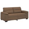vidaXL Dvivietė sofa, ruda, 180x81x84 cm, audinys