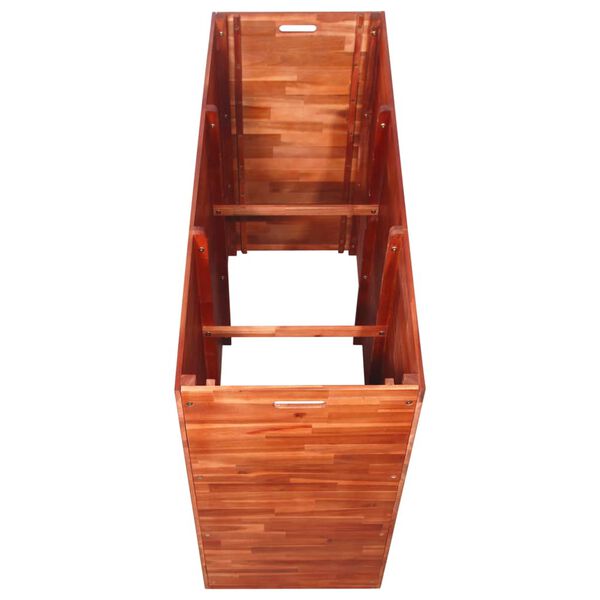 vidaXL Lovelis augalams, akacijos mediena, 150x50x100cm, aukštas