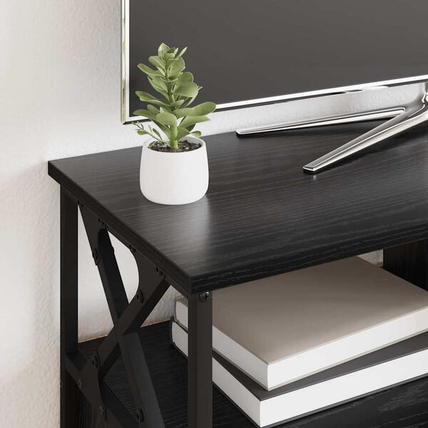 vidaXL Televizoriaus spintelė Juodas ąžuolas 90 x 33 x 45 cm