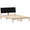 vidaXL Lovo rėmas su apmu&scaron;tu galvūgaliu Ruda 150 x 200 cm