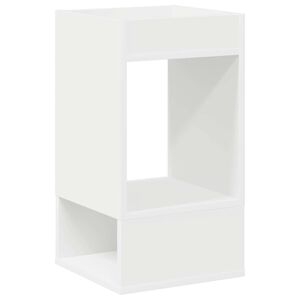 vidaXL Žurnalinis staliukas Balta 30 x 30 x 56 cm Apdirbta mediena