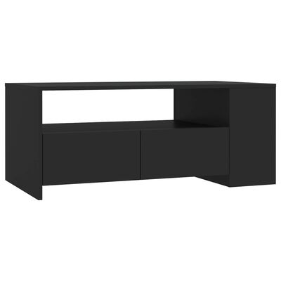 vidaXL Kavos staliukas, juodos spalvos, 102x55x42cm, apdirbta mediena