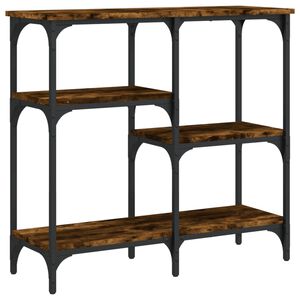 vidaXL Konsolinis staliukas, dūminio ąžuolo, 80x29x75cm, mediena