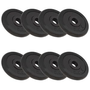 vidaXL Svoriai, 8vnt., 8x2,5kg, ketus