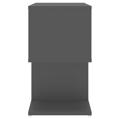 vidaXL Naktinės spintelės, 2vnt., pilkos spalvos, 50x30x51,5cm, MDP