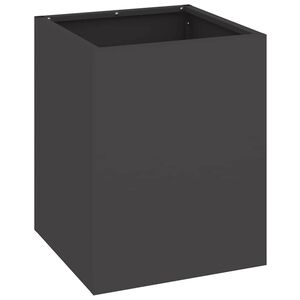 vidaXL Sodo vazonas Juoda 32 x 32 x 40 cm &Scaron;altai valcuotas plienas