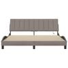 vidaXL Lovos rėmas be čiužinio, Hanko, taupe spalvos, 180x200cm, audinys