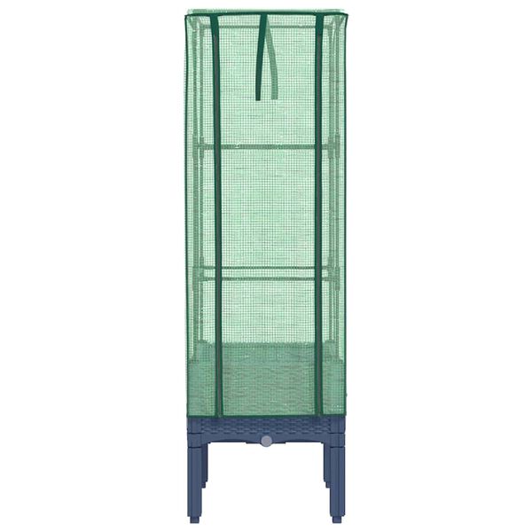 vidaXL Pakelta lysvė su &scaron;iltnamio dangčiu, 40x40x140cm