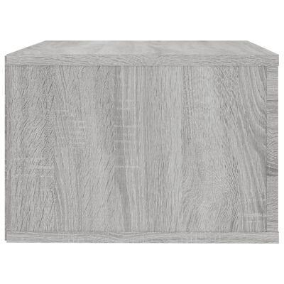 vidaXL Sieninė naktinė spintelė, pilka ąžuolo, 50x36x25cm