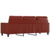 vidaXL Trivietė sofa, raudonojo vyno spalvos, 180cm, dirbtinė oda