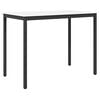 vidaXL Baro stalas Balta 140 x 80 x 105 cm Kietos pu&scaron;ies mediena