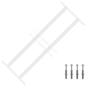 vidaXL Langų saugos grotelės su 2 skersiniais 3 vnt. 43-74 cm