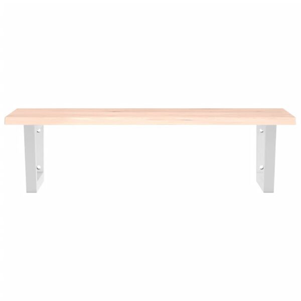 vidaXL Lentyna praustuvui, plienas ir ąžuolo medienos masyvas