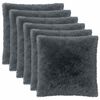 vidaXL Pagalvėlės užvalkalas 6 pcs HEERLEN Antracito 80 x 80 cm