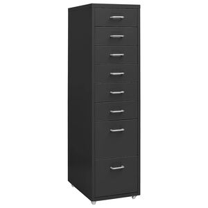 vidaXL Mobili spintelė dokumentams, antracito, 28x41x109cm, metalas