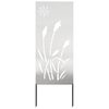 vidaXL Sodo privatumo ekranas Sidabro 50 x 140 cm Nerūdijantis plienas