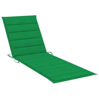 vidaXL Dvivietis saulės gultas su žaliomis pagalv., impregnuota pušis