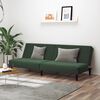 vidaXL Dvivietė sofa-lova, tamsiai žalios spalvos, aksomas