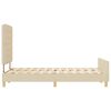 vidaXL Lovos rėmas su galvūgalio Kreminė 140 x 200 cm audinys