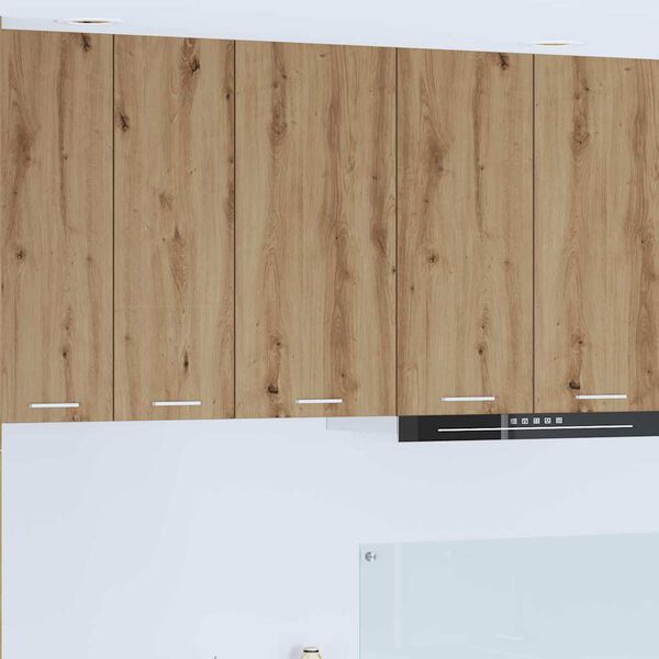 vidaXL Pakabinama spintelė su saugykla Amatininkų ąžuolas ir baltas