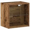 vidaXL Savitautinė lentyna su LED ap&scaron;vietimu Ruda 40 x 28,5 x 40 cm