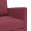 vidaXL Sofa lova 60cm Vyno raudona audinys