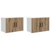 vidaXL Sieninė spintelė PORTO 2 pcs Amatininkų ąžuolas 60 x 31 x 40 cm