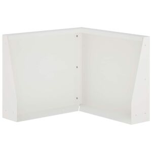 vidaXL Sienelė 50 x 50 x 30 cm Plienas Balta