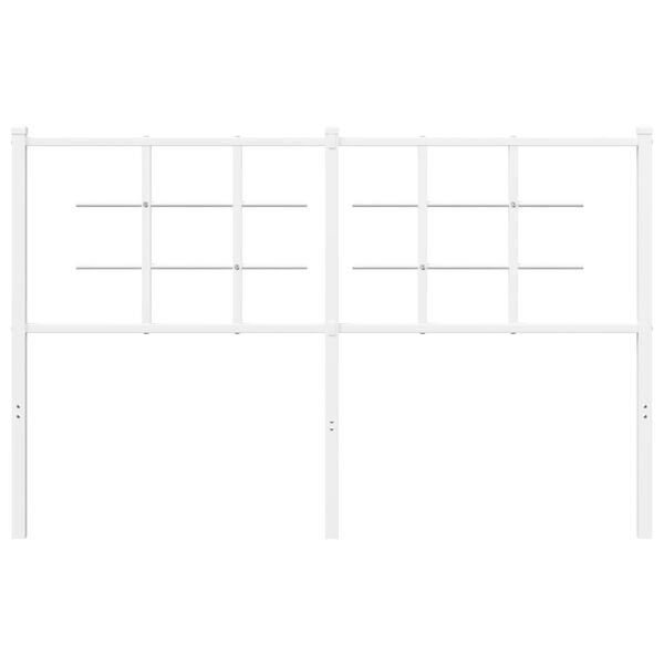 vidaXL Metalinis pakaitinis galvūgalis, baltos spalvos, 135cm