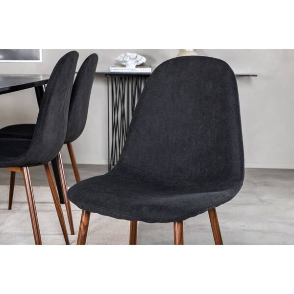 Venture Home Valgomojo kėdės Polar, 2vnt., juodos, poliesteris