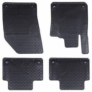 vidaXL Automobilių kilimėlis 4 pcs Juoda Guma