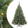 vidaXL Dirbtinė Kalėdų eglutė su 150 LED Žalia 150 cm PE ir PVC