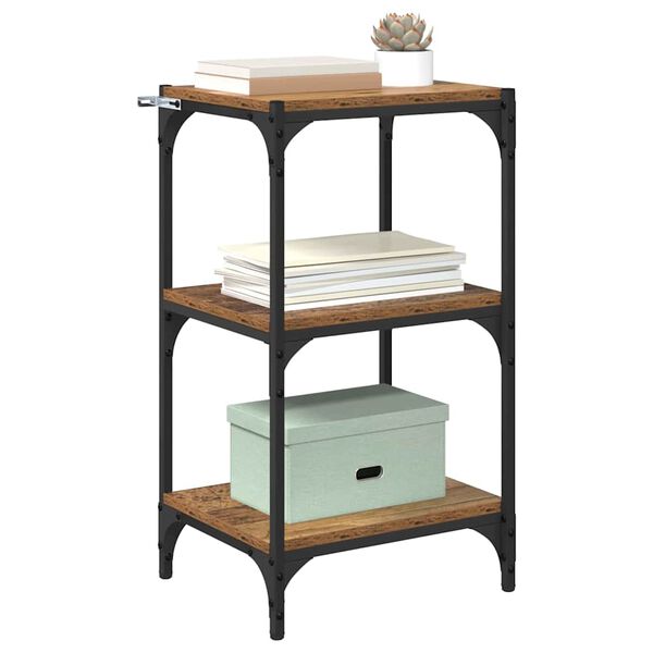 vidaXL Knygų spinta Sena mediena 40 x 33 x 70,5 cm