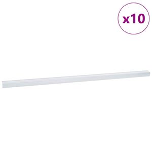 vidaXL Laiptų profiliai 10 pcs Sidabro 67 cm Aliuminis