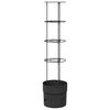 vidaXL Pomidorų augintojas Juoda &Oslash; 32 x 127 cm PP
