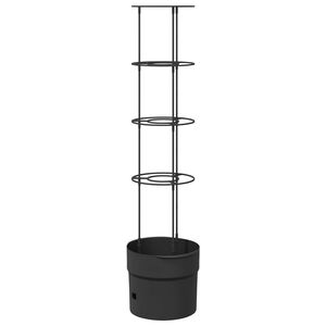 vidaXL Pomidorų augintojas Juoda &Oslash; 32 x 127 cm PP