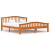 vidaXL Lovos rėmas su 2 stalčiais, medaus rudas, 180x200cm, pušis