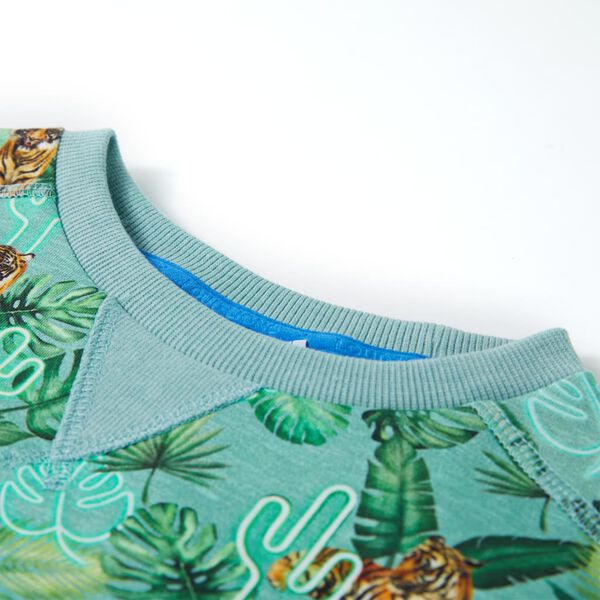 Vaiki&scaron;kas sportinis megztinis, žalios spalvos mi&scaron;inys, 116 dydžio