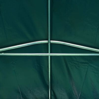 vidaXL Garažas-palapinė, žalios spalvos, 2,4x2,4m, PVC (310024+310025)