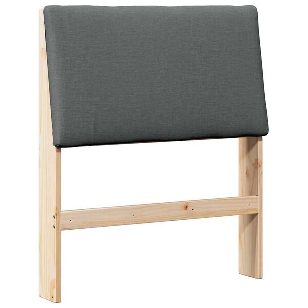 vidaXL Apmušta lovos galvūgalis Tamsiai pilka 75 cm