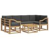 vidaXL Lauko sofos komplektas su pagalve 7 pcs Balta ir antracito