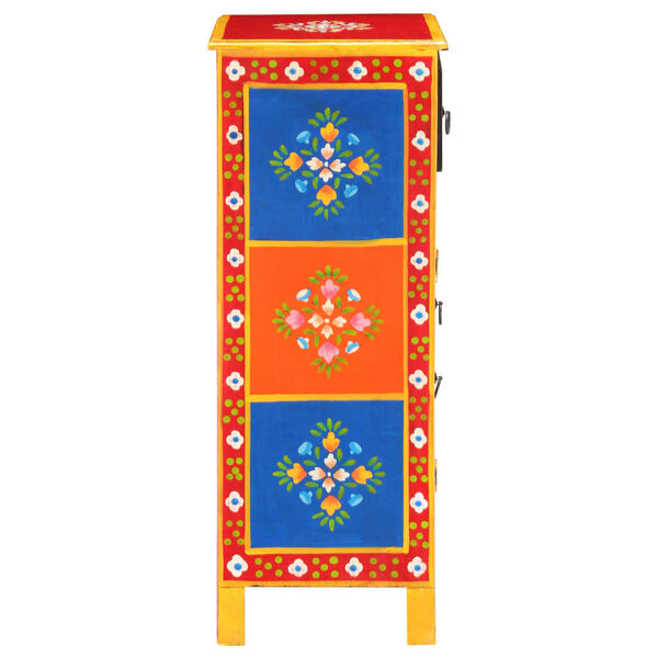 vidaXL &Scaron;oninė spintelė, 60x30x75cm, mango masyvas, tapyta rankomis