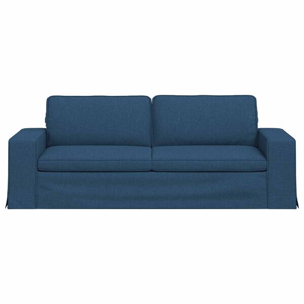 vidaXL Sofa 180cm Mėlyna Metalas